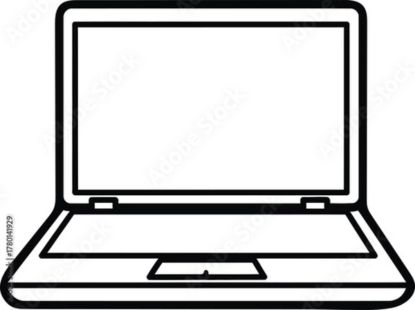 Obraz Laptop Computer Outline Icon