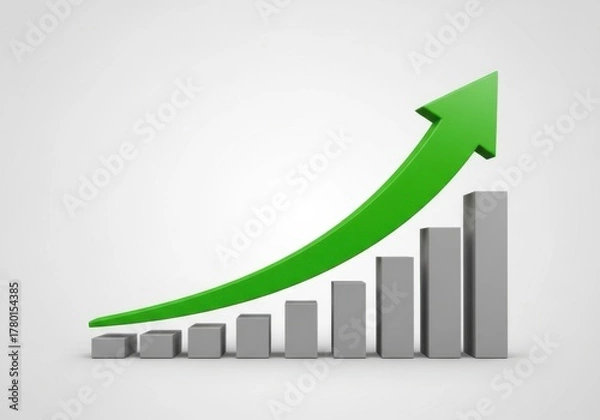 Obraz Cute dog figurine in a miniature dog house isolated on white background