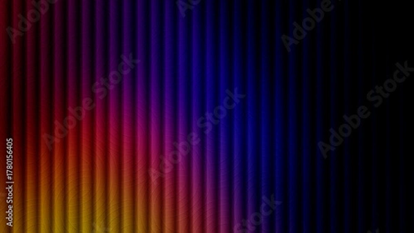 Fototapeta dark abstract futuristic warm to cool rainbow color gradient vertical stripes