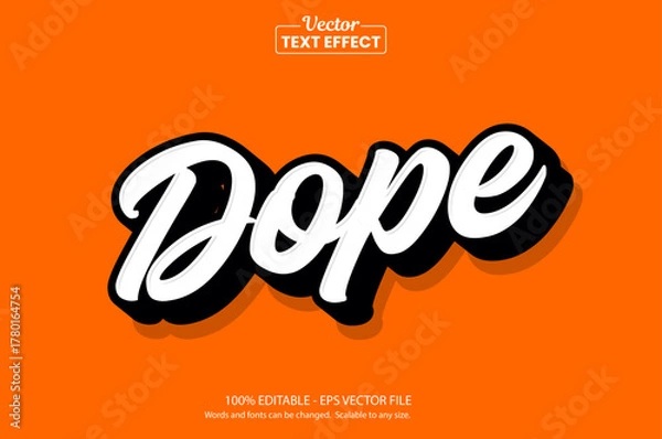 Fototapeta Retro vintage text effect, Editable text effect