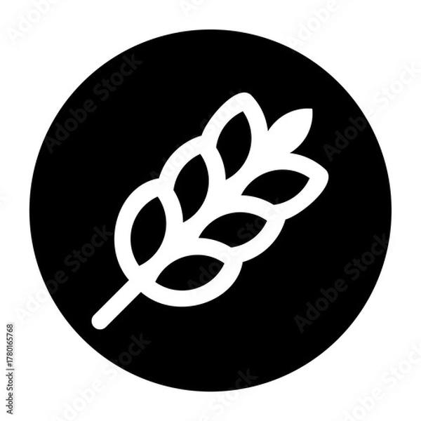 Fototapeta wheat icons