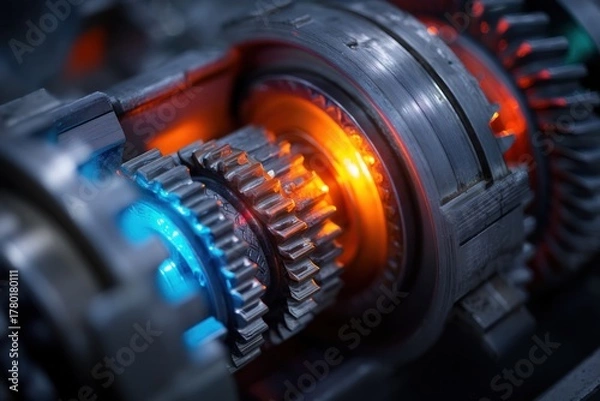 Obraz Internal combustion engine gears