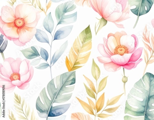 Obraz abstract floral pattern	
