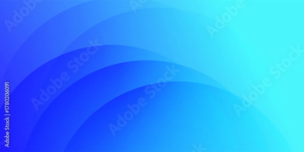 Fototapeta Abstract light blue wavy background. Suit for business, institution, conference, party, Vector illustration