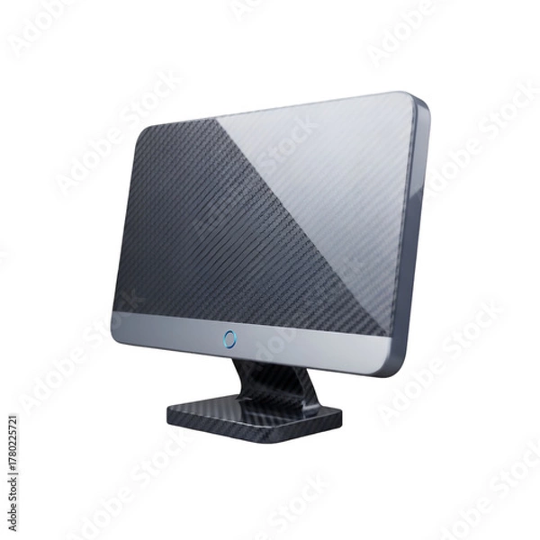 Fototapeta Modern television isolated on transparent background, a sleek design for home entertainment