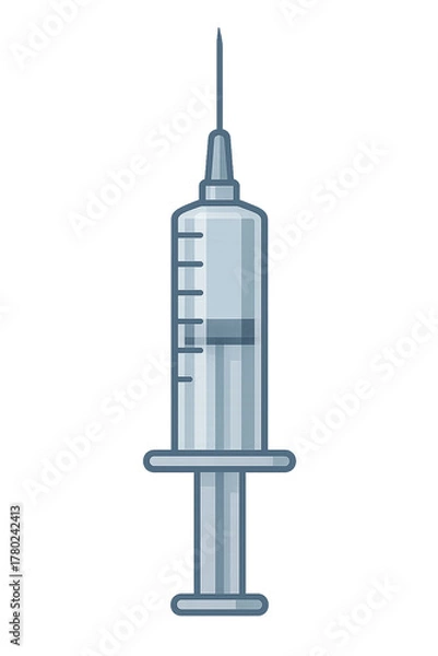Obraz syringe isolated illustration 