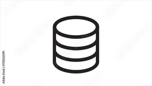 Obraz Abstract digital illustration of interconnected data storage systems and cloud computing concepts with vibrant technology elements