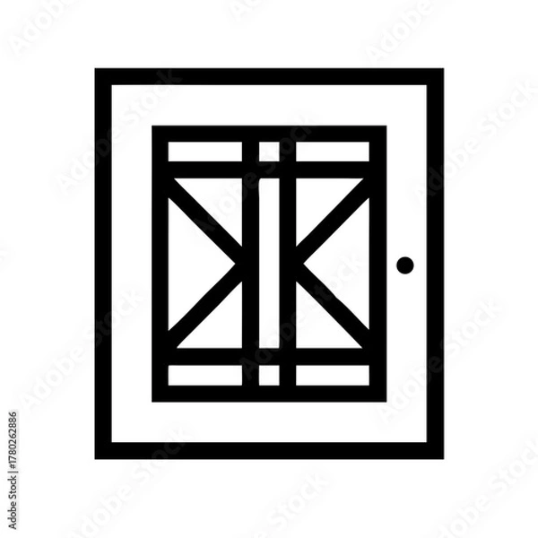 Obraz Door icon, a simple design for entrance or exit
