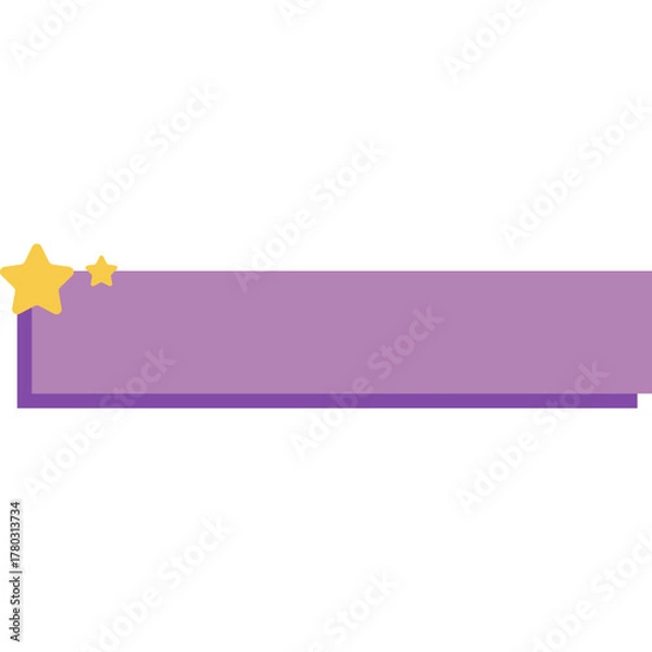 Fototapeta Cute Horizontal Text Box Illustration