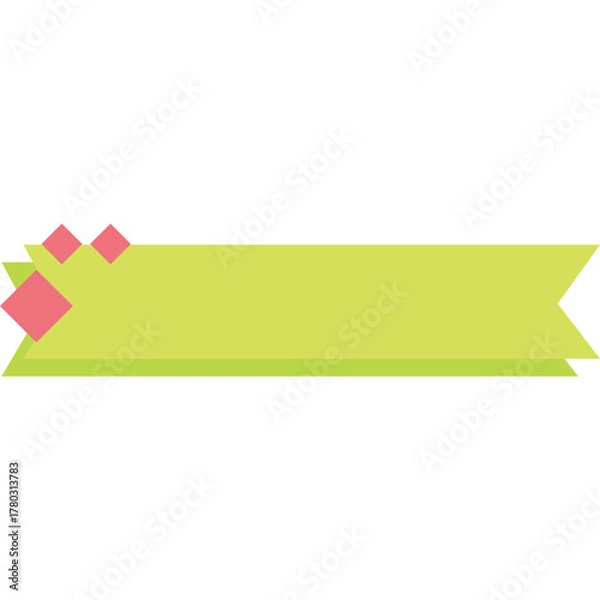 Fototapeta Cute Horizontal Text Box Illustration