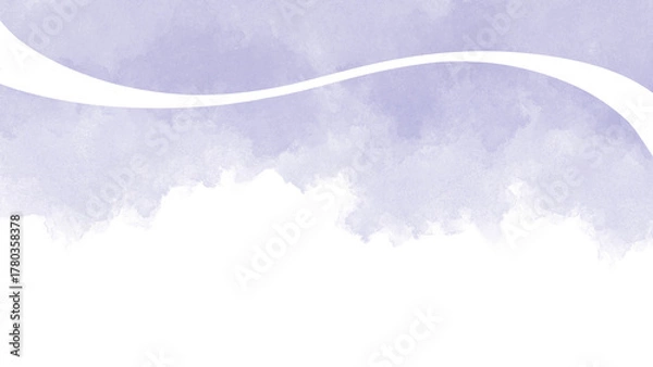 Obraz かぶせる半透明の装飾波1本ライン紫