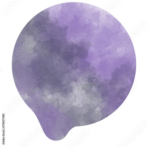 Obraz とけるまるの紫と黒の素材