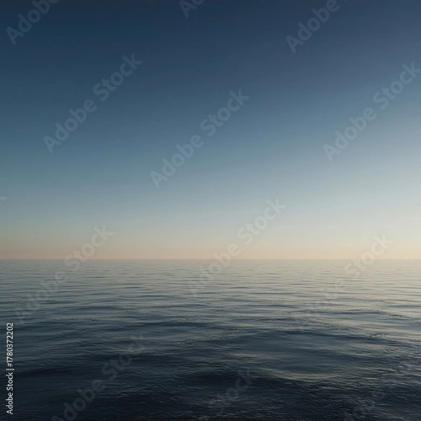 Fototapeta Abstract background depicting boundless emptiness and infinite space. A pure, featureless void stretching toward a distant, unseen horizon, endless, future, profound