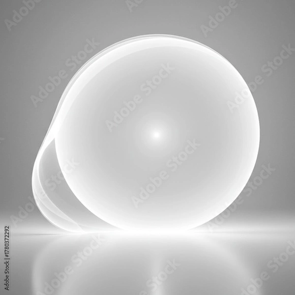 Fototapeta Abstract background featuring a pure, brilliant white space, representing a crucial opportunity, a starting point, or the unknown potential awaiting creation, smooth, void, limitless