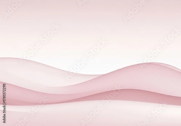 Fototapeta Abstract background featuring a seamless, ethereal horizontal blend of soft, pastel colors creating a serene, modern fluid horizon effect. Perfect for overlay, template, wallpaper, wave