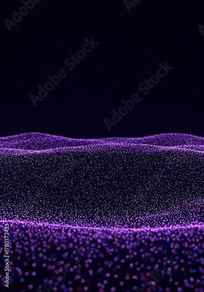 Fototapeta Abstract background featuring countless irregular, small spheres or dots diffused across a wide plane, creating a sense of depth and negative space ,random ,minimal ,dynamic