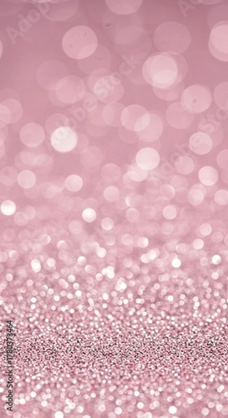 Fototapeta Abstract background of soft, pale pink and silver sparkle. Glittering texture for celebration design or festive events ,sparkle ,silver ,blank