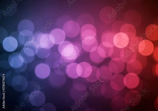 Fototapeta Abstract background with heavy bokeh effect and extreme shallow focus, creating a completely empty field of colors and light ready for graphic overlay, delicate, abstract, smooth