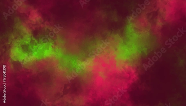 Obraz Energetic and bold modern digital art texture for websites. Simple, striking two-tone abstract texture in red and green.