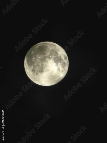 Obraz full moon over blue sky