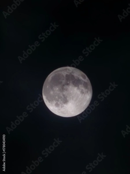 Obraz full moon over blue sky