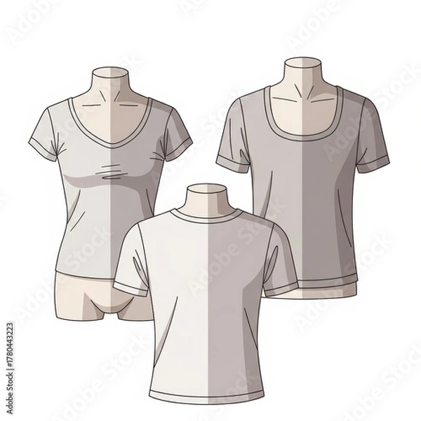 Obraz Apparel Showcase Illustration