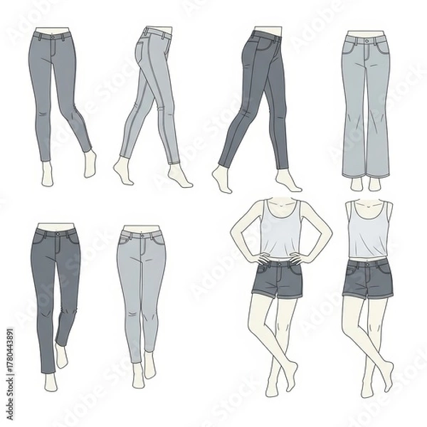 Obraz Pants Display Mannequin Collection