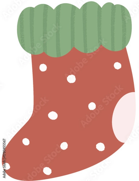 Fototapeta santa sock
