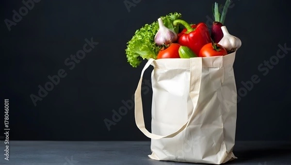 Fototapeta bag with vegetables