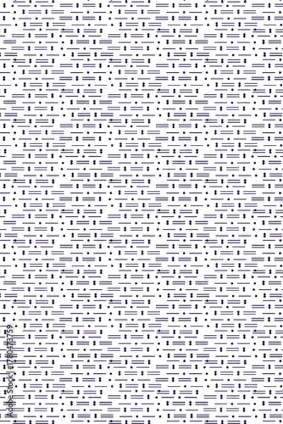 Fototapeta Minimalist grid pattern with alternating black lines and dots on beige background