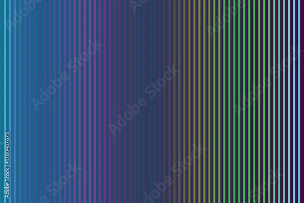 Fototapeta Abstract background with a vibrant rainbow color gradient and vertical stripes.