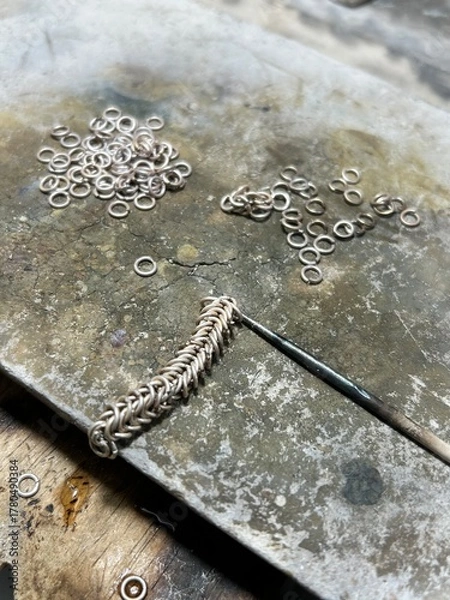 Obraz silver cross on the wall