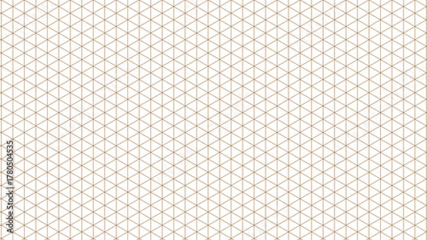Fototapeta Isometric Grid Pattern in Light Brown Precise and Versatile Background