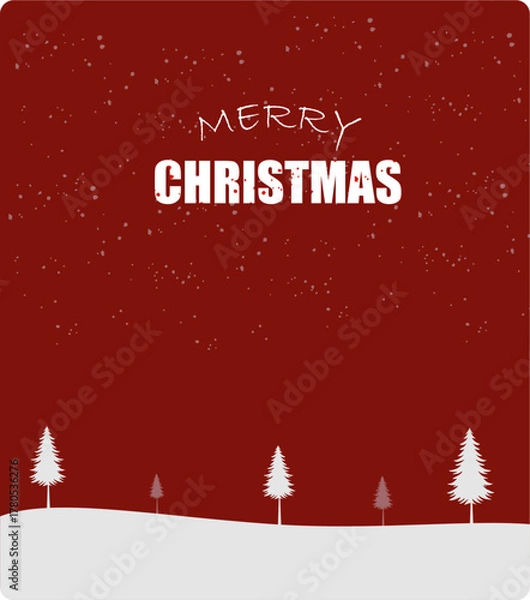 Fototapeta New Christmas Vector Design. Christmas and New Year background with gifts in winter. Christmas card. Vector illustration.