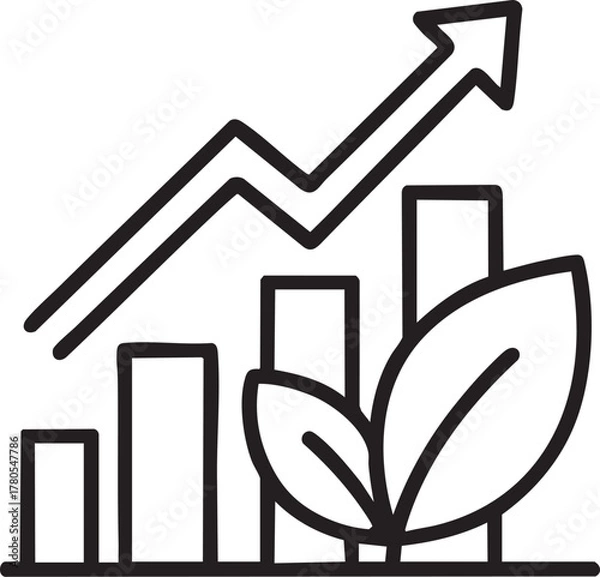 Obraz Black Vector Business Startup Innovation Icons 