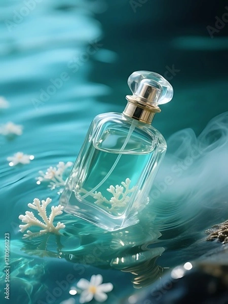 Fototapeta A crystal perfume bottle from the 1920s