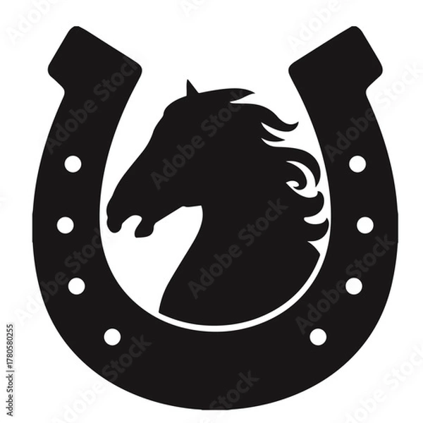 Fototapeta vector horse icon