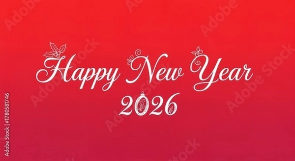 Obraz Happy New Year Typography