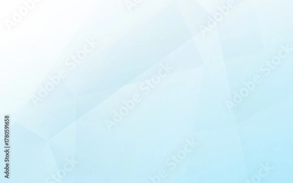 Fototapeta Pale Blue Gradient Polygon Light Background