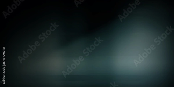 Fototapeta Subtle Gradient Dark Background with Teal Accents