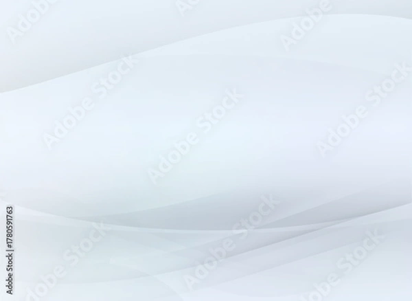 Fototapeta Elegant White Gradient Background with Subtle Curves