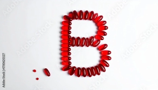 Obraz euro symbol made of red pills