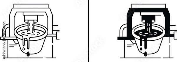 Obraz CNC Milling Machine Icon
