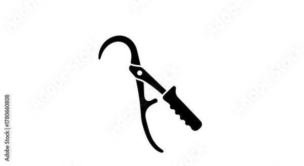 Fototapeta Pruning shear illustration isolated