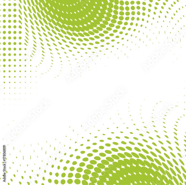 Obraz Green dots ecological background