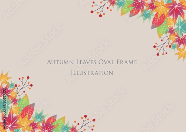 Obraz 紅葉のフレーム2