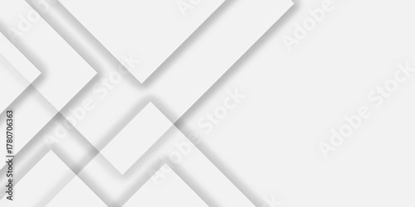 Fototapeta Modern geometrical dynamic and seamless abstract white background..Modern white and gray technology concept diamond triangle geometric background Suit for business, corporate institution presentation.