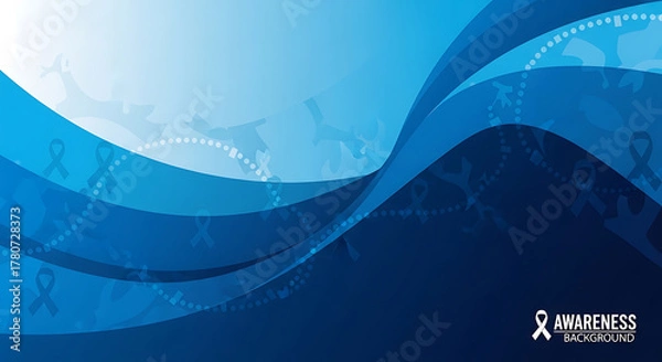 Fototapeta Illustration of Men's Health Awareness background