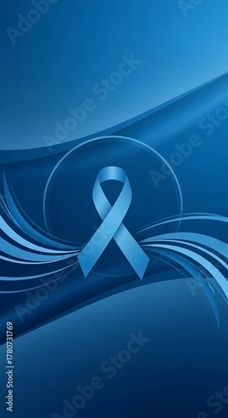 Fototapeta Illustration of Men's Health Awareness background