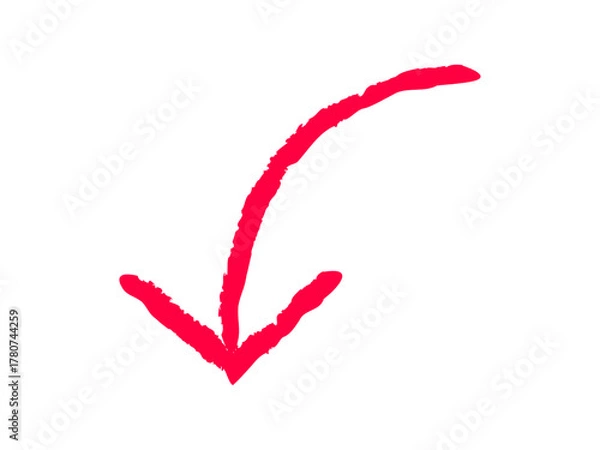 Fototapeta 曲がった　上向き　左向き　矢印